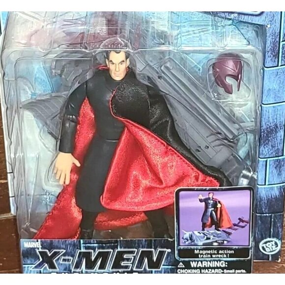 Marvel X-Men The Movie Magneto Action Figure Ian McKellen Magneto 2000 Train VTG - Picture 4 of 4